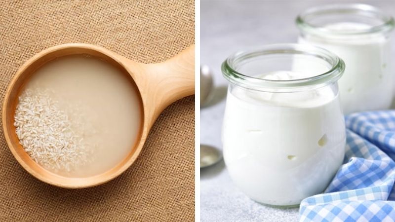 Nước vo gạo và sữa chua - Hỗn hợp hoàn hảo cho làn da không tì vết