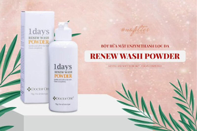 Bột rửa mặt Enzim Renew Wash Powder công nghệ mới của Hàn